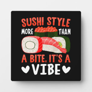 Placa Expositora Estilo de sushi más que un bocado