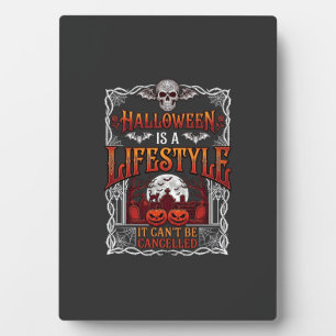 Placa Expositora Estilo de vida de Halloween Calavera de murciélago