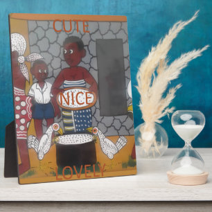 Placa Expositora Estilo de vida tradicional africano