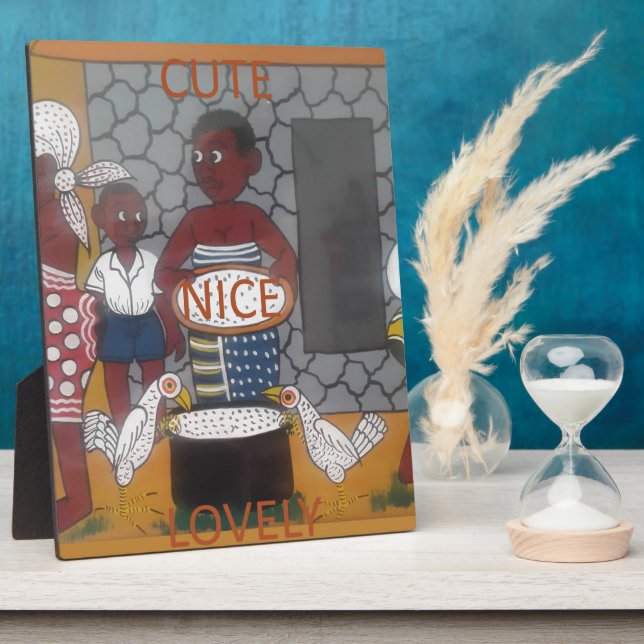 Placa Expositora Estilo de vida tradicional africano (Lado)