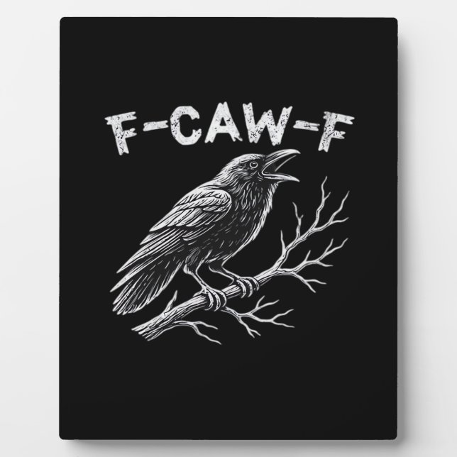 Placa Expositora Estilo Retro Clásico F-Caw-F (Frente)