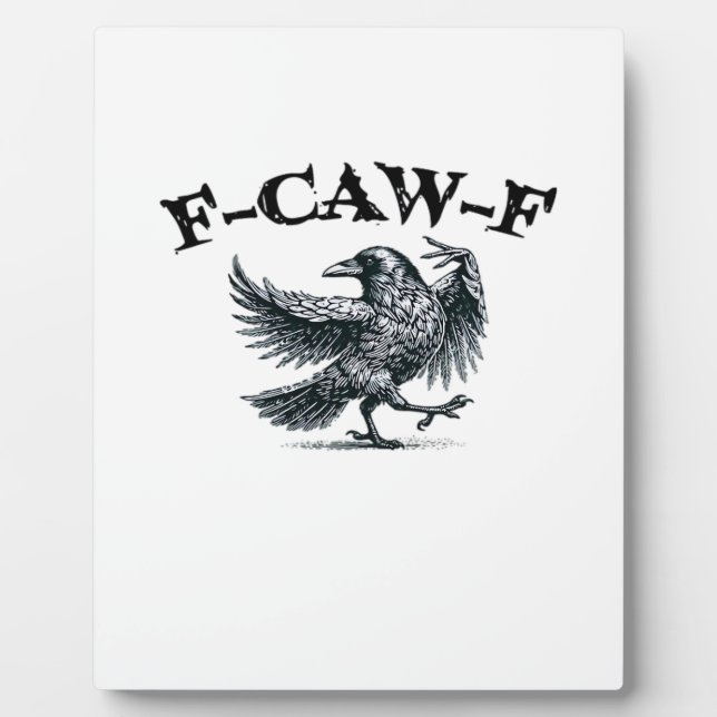 Placa Expositora Estilo Retro F-Caw-F (Frente)