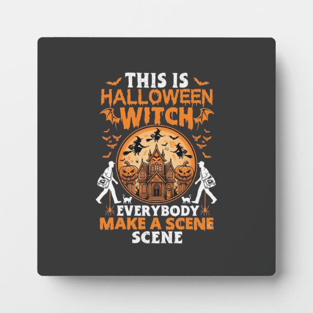 Placa Expositora Esto es Halloween (Frente)
