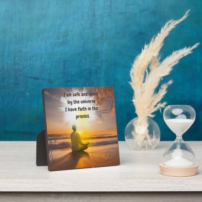 Placa Expositora Estoy a salvo y amado (in situ)