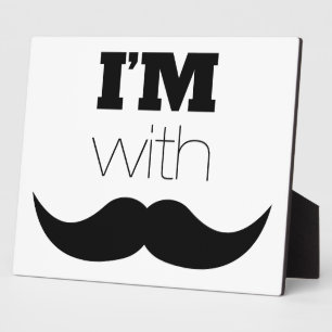 Placa Expositora Estoy con Mustache