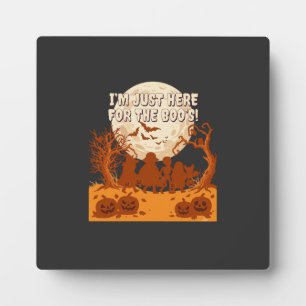 Placa Expositora Estoy Solo Aquí Boos Halloween Niños Silueta Luna