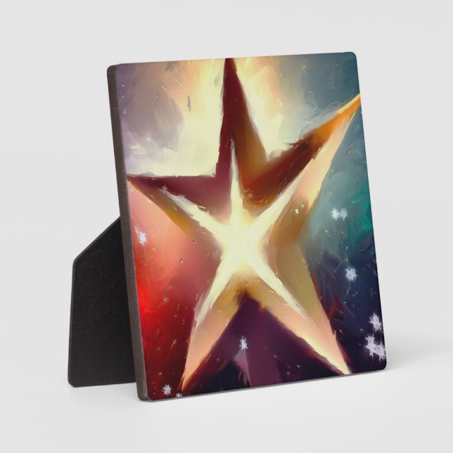 Placa Expositora Estrella 4 navidades (Anverso)