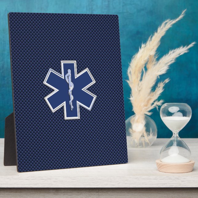Placa Expositora Estrella de la vida Servicios médicos de emergenci (Lado)
