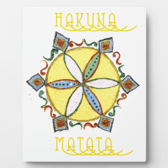 Placa Expositora Estrella en la creación de Hakuna Matata (Frente)