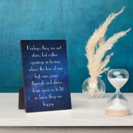 Placa Expositora Estrellas, inauguraciones para los seres queridos