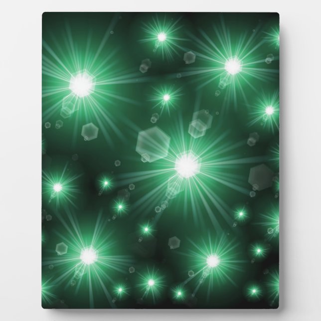 Placa Expositora estrellas verdes (Frente)