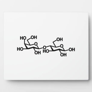 Placa Expositora Estructura de la leche de lactosa
