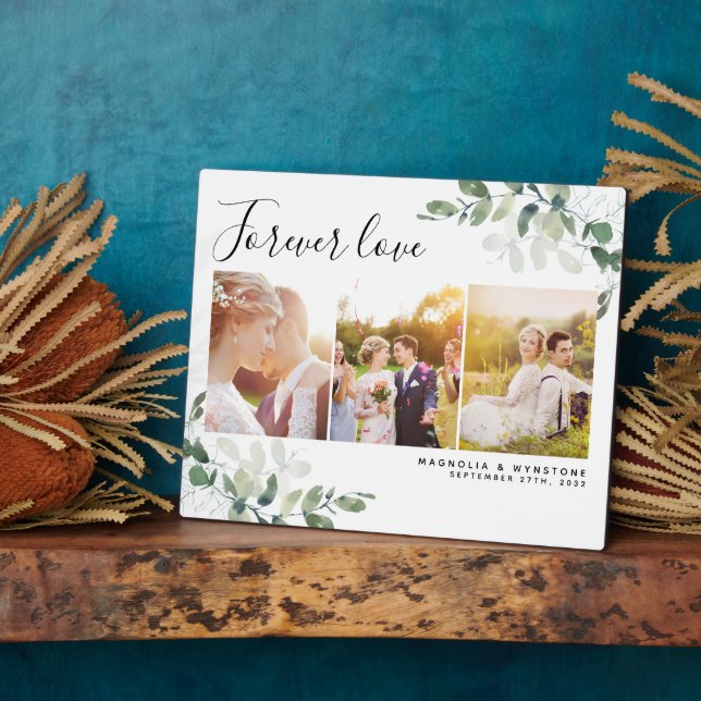 Placa Expositora Eucalipto Amor Eterno 3 Foto (Lado)