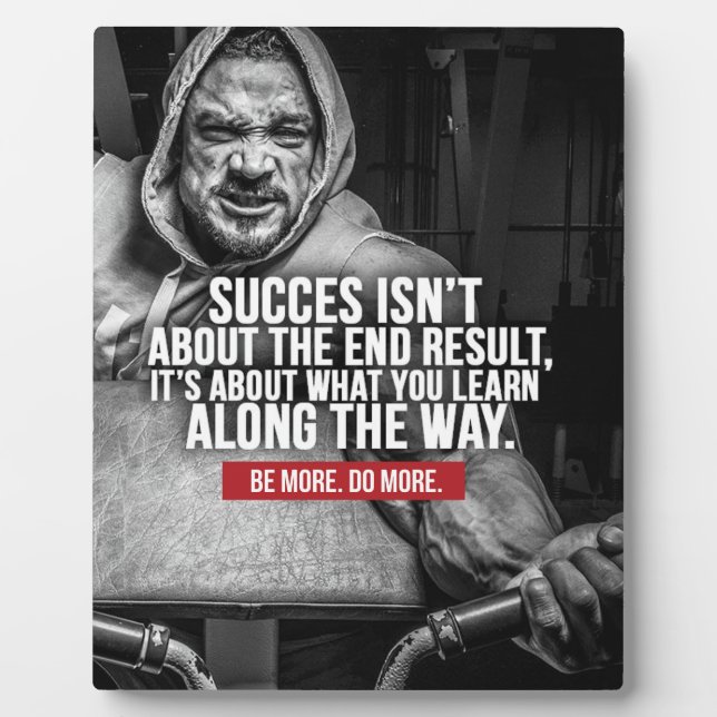 Placa Expositora Éxito Y Aprendizaje - Inspiración De La Formación (Frente)