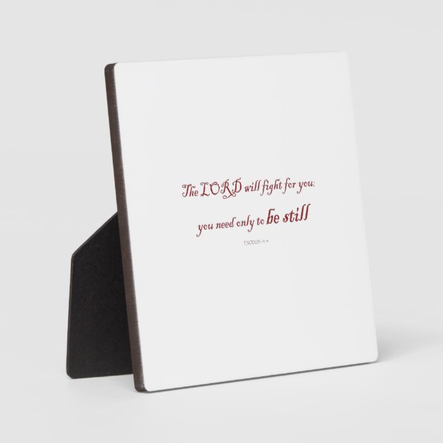 Placa Expositora Éxodo 14:14, el SEÑOR peleará por Ti, (Anverso)