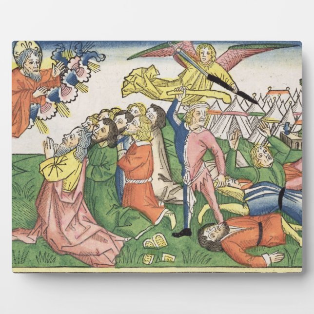 Placa Expositora Exodo 32 15-23 Moisés rompiendo los comprimidos de (Frente)