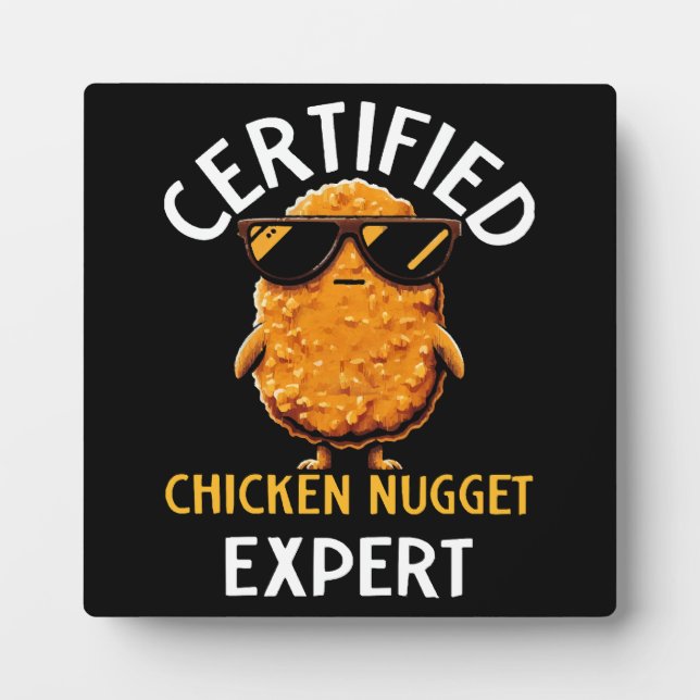 Placa Expositora Experto Certificado en Nuggets de Pollo (Frente)
