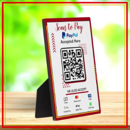 Placa Expositora Explorar para pagar Rótulo comercial | Pago de cód