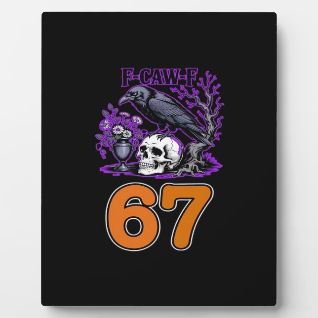 Placa Expositora F-Caw-F Chicken Halloween Classic Funny Trendy (Frente)