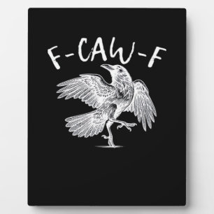 Placa Expositora F-Caw-F Clásico Cuervo Retro