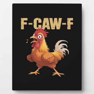 Placa Expositora F-Caw-F Crow Gothic Funny Humor