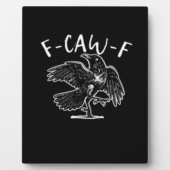 Placa Expositora F-Caw-F Divertido Moderno (Frente)