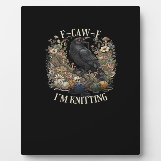 Placa Expositora F-Caw-F I'm Knitting Creative Casual (Frente)