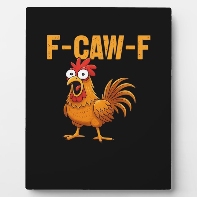 Placa Expositora F-Caw-F-Pollo Diseño Simple Esencial (Frente)