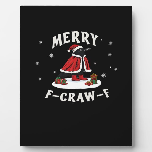 Placa Expositora F-Craw-F Cuervo Navidad F-Caw-F Cuervo Navidad Cl (Frente)