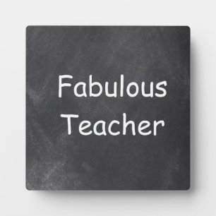 Placa Expositora Fabuloso Teacher Chalkboard Design Gift Idea