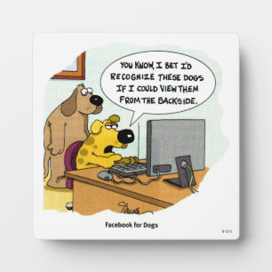 Placa Expositora Facebook para los perros
