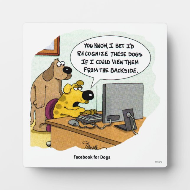 Placa Expositora Facebook para los perros (Frente)