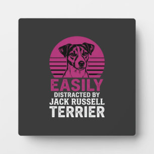 Placa Expositora Fácilmente Distraído Por Jack Russell Terrier