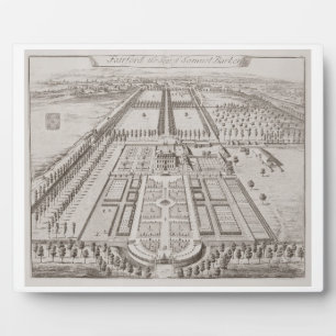 Placa Expositora Fairford House, sede de Samuel Barker, de 'T