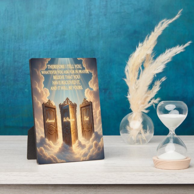 Placa Expositora Faith Tabletop Plaque For Encouragement (Lado)