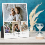 Placa Expositora Familia de Collage de fotos de texto y fotografía<br><div class="desc">Haz una imagen personalizada de la familia Photo keepsake wall art - placa de Ricaso - agrega tus propias fotografías - collage de fotos keepsake regalos</div>