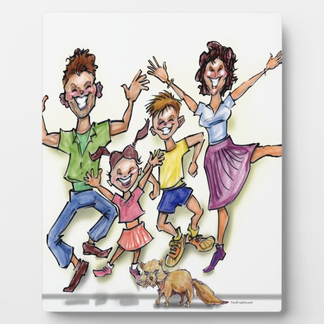 Placa Expositora Familia feliz (Frente)