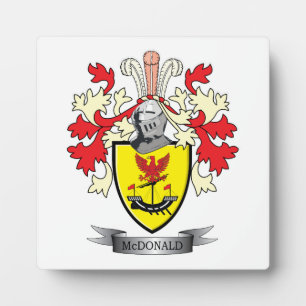 Placa Expositora Familia McDonald Crest Coat of Arms
