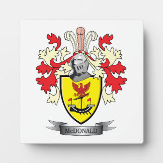 Placa Expositora Familia McDonald Crest Coat of Arms