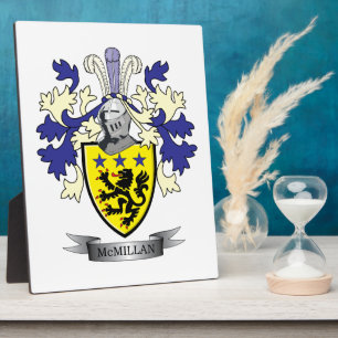 Placa Expositora Familia McMillan Crest Coat of Arms