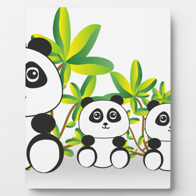 Placa Expositora Familia Panda (Frente)