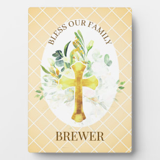 Placa Expositora Family Blessing Christian Gift Plaque