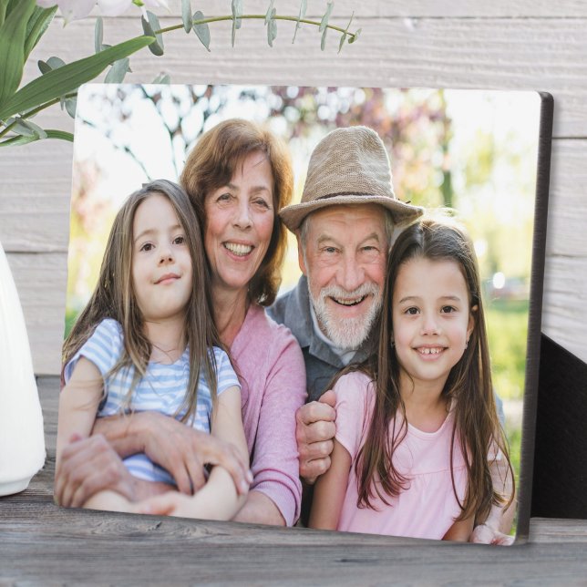 Placa Expositora Family Memories Personalized Grandparent Photo (Family Memories Personalized Grandparent Photo plaque)