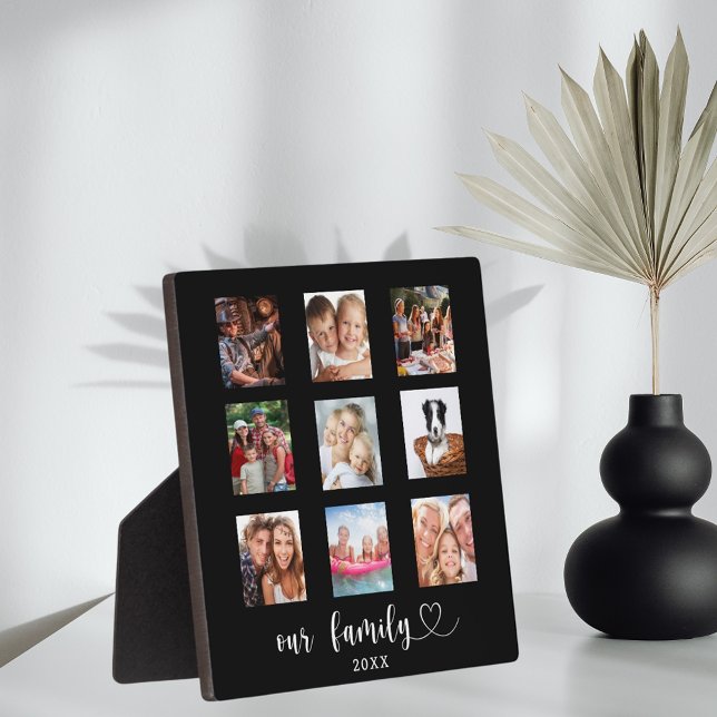 Placa Expositora Family photo collage black  (Subido por el creador)