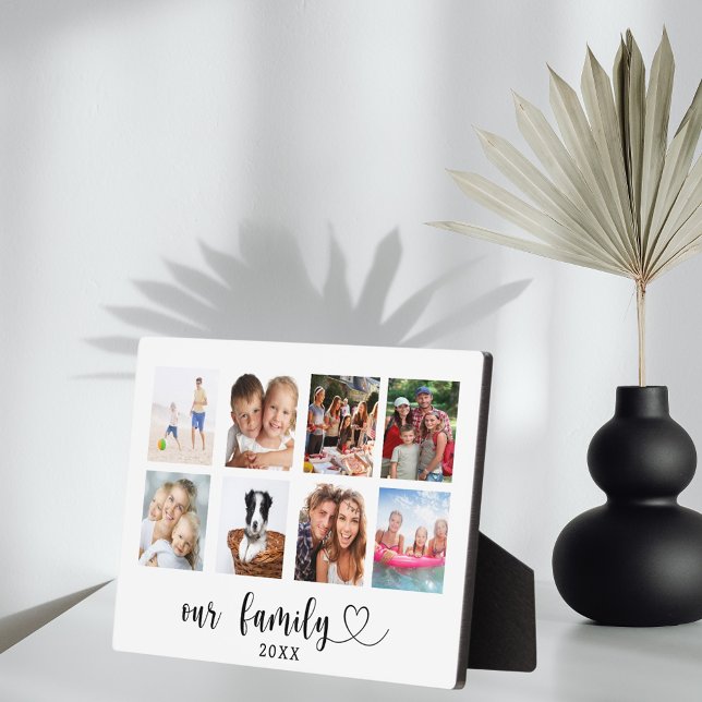 Placa Expositora Family photo collage love heart script (Subido por el creador)