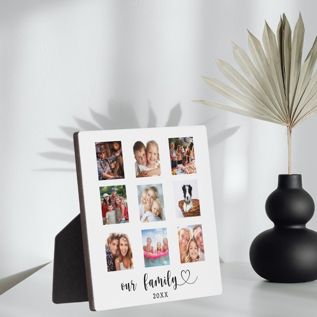 Placa Expositora Family photo collage script heart (Subido por el creador)