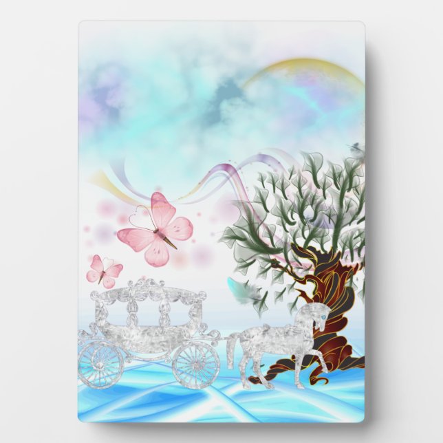 Placa Expositora Fantasía Círculo de Caballo de Cristal (Frente)