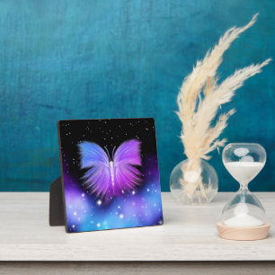 Placa Expositora Fantasía espacial Mariposa Cósmica