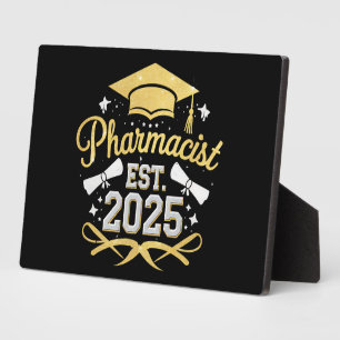 Placa Expositora Farmacéutico Est 2025 Graduación de Farmacia