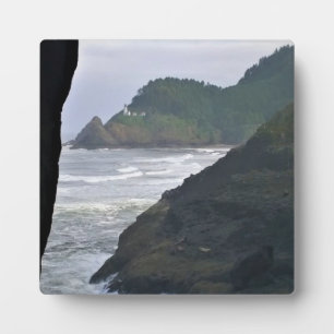 Placa Expositora Faro de Heceta Head y leones marinos, OR